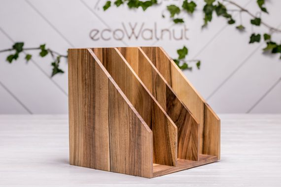 Підставка для папок та документів на 3 секції з логотипом | Зображення 3