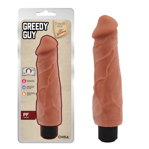 Вібромасажер із кібершкіри Chisa T-skin ReaL Greedy Guy Latin на батарейках sexstyle | Зображення 1