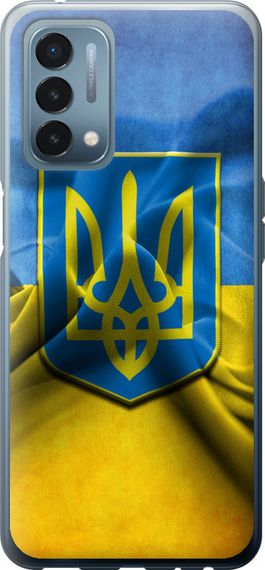 Чехол на OnePlus Nord N200 Флаг и герб Украины 1 "375u-2384-17620"