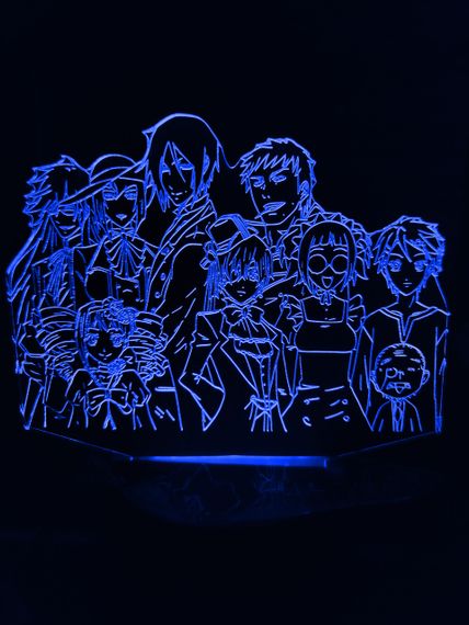 Акриловый светильник-ночник Темный Дворецкий синий tty-n000849