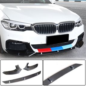 Накладка на передній бампер Lip V5 (для M-Sport 2017-2020, Карбон) для BMW 5 серія G30/31 рр
