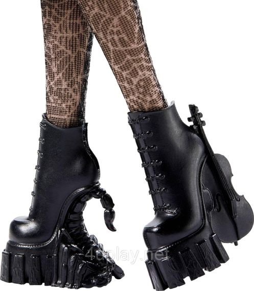 Колекційна лялька Венздей Аддамс у шкільній формі Mattel Monster High X Wednesday Addams | Зображення 5