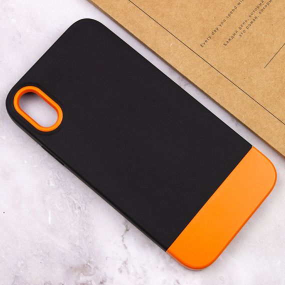 Чохол TPU+PC Bichromatic для Apple iPhone X / XS (5.8") Black / Orange | Зображення 3