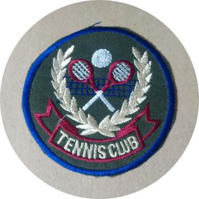 Нашивка на одежду (термо) Tennis Club 90 мм Зелений