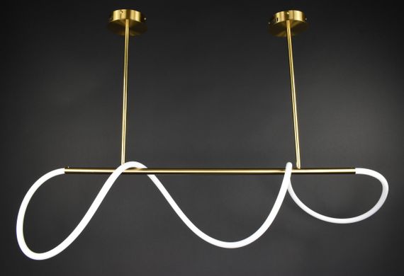 Люстра світлодіодна стельова LED світильник для квартири на стелю лед 27740 Латунь 54-84х35х150 см. | Зображення 7