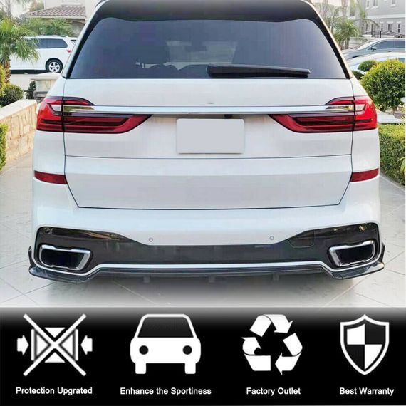 Дифузор заднього бампера Карбон V1 (M-Sport) для BMW X7 G07 2019- рр | Зображення 2