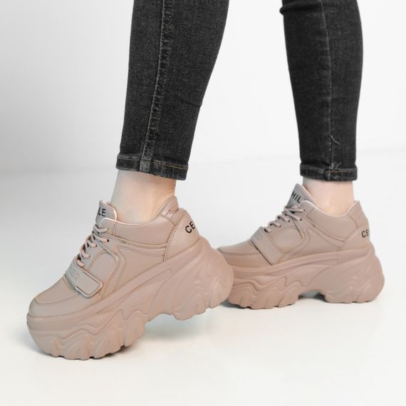 Кроссовки женские Fashion Viola 3913 36 размер 225 см Бежевый | Зображення 1