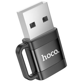 Перехідник Hoco UA31D OTG USB male to Type-C female USB2.0 Black