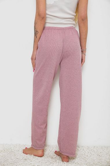 Штани жіночі домашні, колір пудровий, 238R58220-2 | Зображення 3