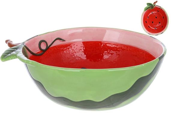 Салатник керамічний "Bright Fruits Watermelon " 3000мл, Кавун | Зображення 1