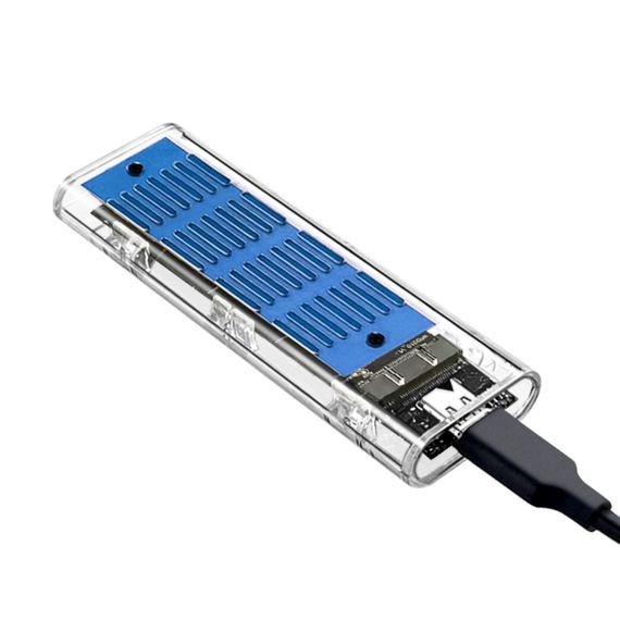 Карман внешний Dynamode M.2 SSD NVMe/SATA combo ч-з USB3.2 GEN2 Type-C (DM-CAD-SSD09) | Зображення 2