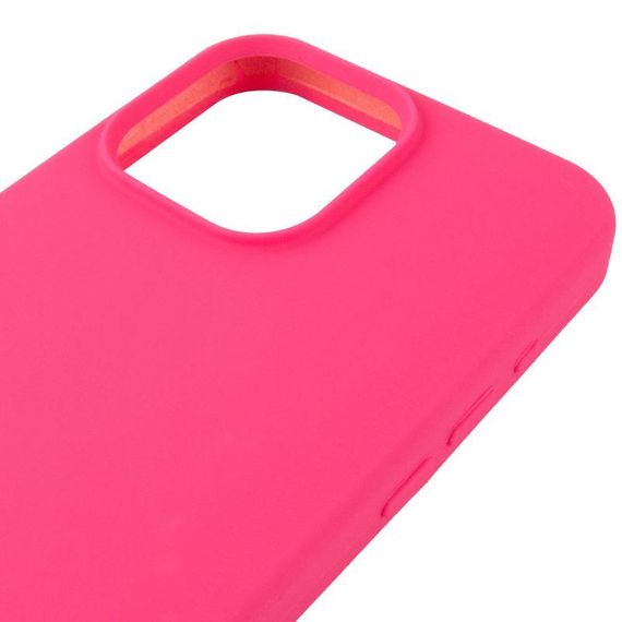 Чохол Silicone Case (AA) Logo with MagSafe для Apple iPhone 12 Pro / 12 (6.1") Білий / White Рожевий / Barbie pink | Зображення 3