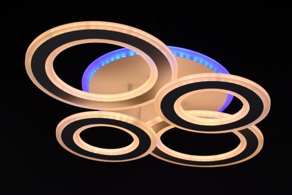 Люстра світлодіодна стельова LED світильник для квартири на стелю лед 26332 Білий 11х45х58 см. | Зображення 9