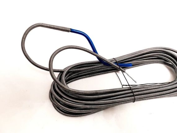 Канализационный трос Ø8 мм, 4,0 м, для прочистки труб | Зображення 1