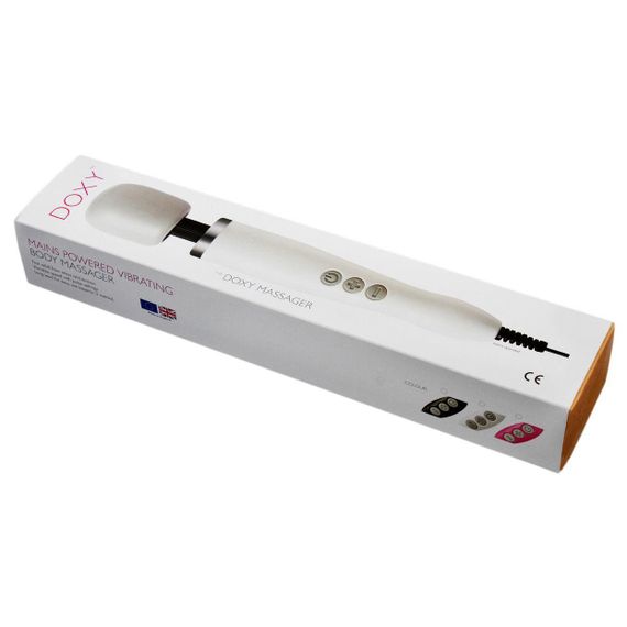Вібромасажер DOXY Original Pink, дуже потужний, живлення 220В | Зображення 1