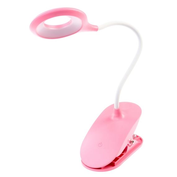 Настольная лампа на гибкой ножке на прищепке SL-80 3W PINK | Зображення 2