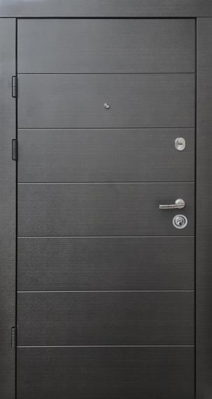 Входные двери Qdoors Премиум Горизонталь (венге темный горизонт-ваниль горизонт)