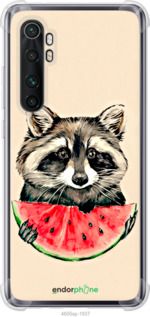 Чохол на Xiaomi Mi Note 10 Lite Єнотик з кавуном "4605sp-1937-2448"