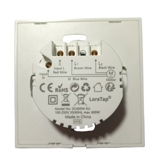 Выключтель Loratap SC400W-EU управлением жалюзями WiFi Smart Life | Зображення 1