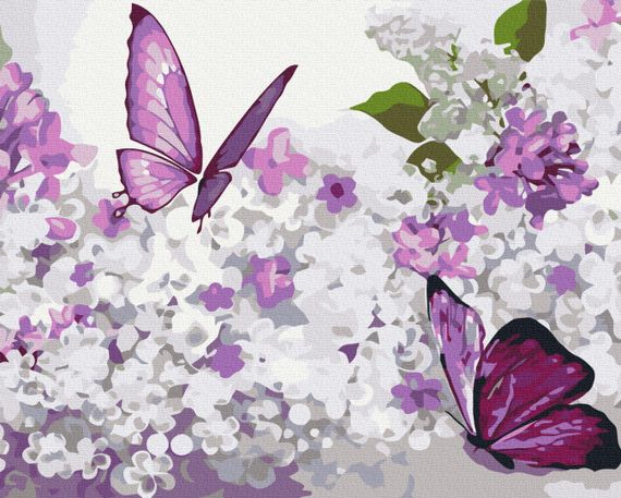 Сиреневые бабочки