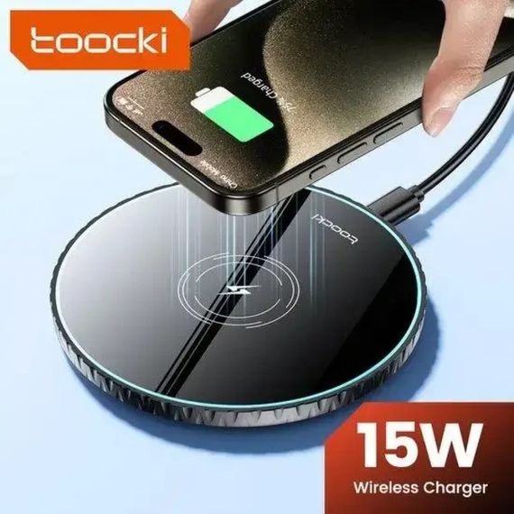 Бездротова зарядка для смартфона Toocki TQ-WL01 15Вт (чорна)