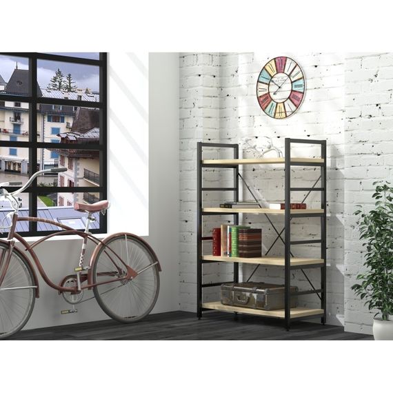 Стеллаж офисный низкий Loft Design L-125 New дуб борас | Зображення 1