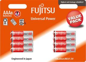 Лужна батарейка FUJITSU Alkaline Universal Power  АА/LR06 8шт/уп blister