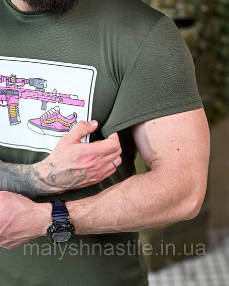 Тактична футболка, що відводить піт Tactical team oliva ПП7531 | Зображення 3