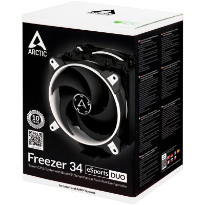 Кулер до процесора Arctic Freezer 34 eSports DUO White (ACFRE00061A) (ACFRE00061A) | Зображення 8