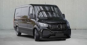 Передний бампер с решеткой ABS (под покраску) для Mercedes Sprinter W907/W910 2018- гг