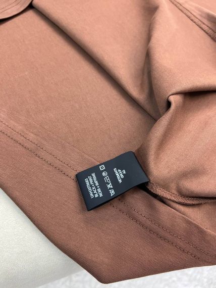 Футболка Vetements Paris Brown чоловіча коричнева бавовна оверсайз f722 | Зображення 6