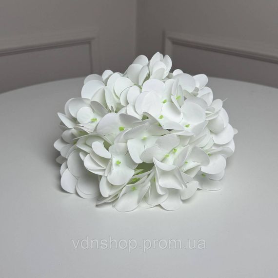 Гортензія штучна латексна h=70см. d=17 cm 1шт. Колір: білий WA-88