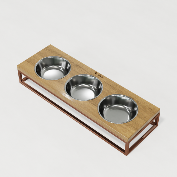 Миски на підставці для котів та маленьких собак Hollky Base Bar (3 × 0,45 л) Bar-54187-GLNT | Зображення 1