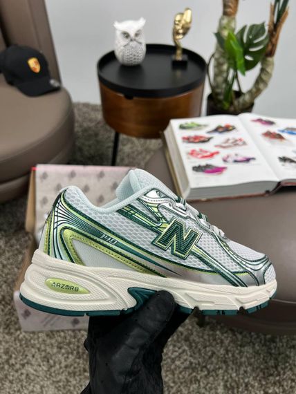 Кросівки New Balance 740 White Silver Green , В'єтнам | Зображення 5