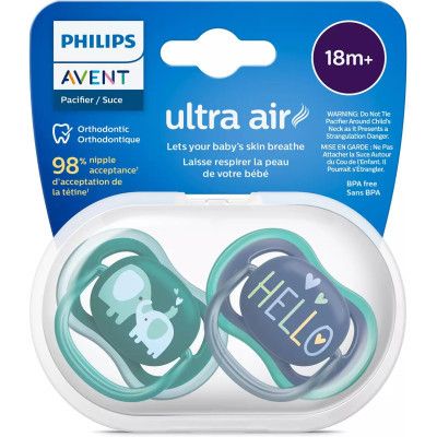 Пустышка Philips AVENT Ultra Air, 18+ міс. 2 шт (SCF349/18) | Зображення 2