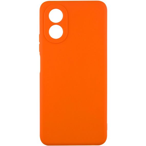 Силиконовый чехол Candy Full Camera для Oppo A38 / A18 Оранжевый / Orange