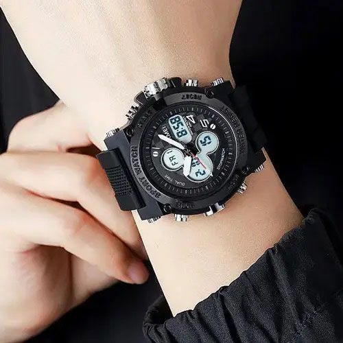 Годинник наручний чоловічий SKMEI 2065BKWT, водонепроникний чоловічий годинник, чоловічий спортивний | Зображення 4