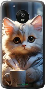 Чохол на Motorola Moto G5 Білий кіт "5646u-832-2448"