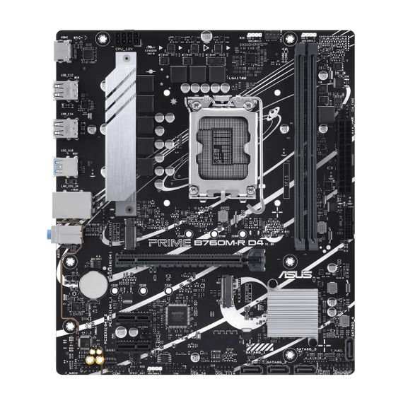 Материнcкая плата ASUS PRIME B760M-R D4 s1700 B760 2xDDR4 M.2 HDMI mATX 90MB1HA0-M0EAY0
