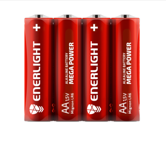 Батарейка лужна ААА/LR03 (пл-4шт) Enerlight Mega Power