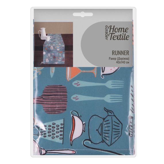 Ранер Ardesto Cookery 40х140см, 90% поліестер, 10% бавовна (ART01CK)