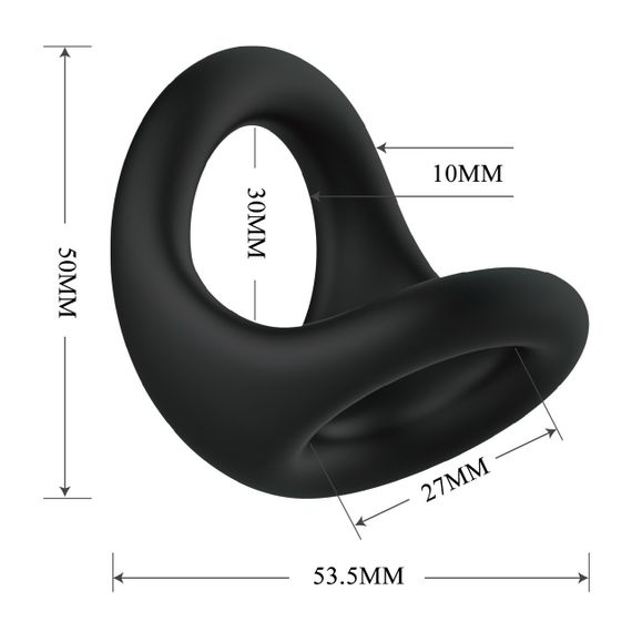 Ерекційне кільце Crazy Bull - Nestor Silicone Cock Ring, BI-210237 Sex Aura | Зображення 5