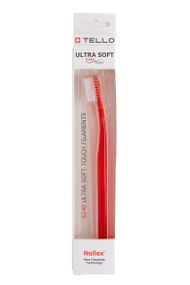 Зубна щітка Tello 6240 Ultra Soft White, d 0.10 mm, червона