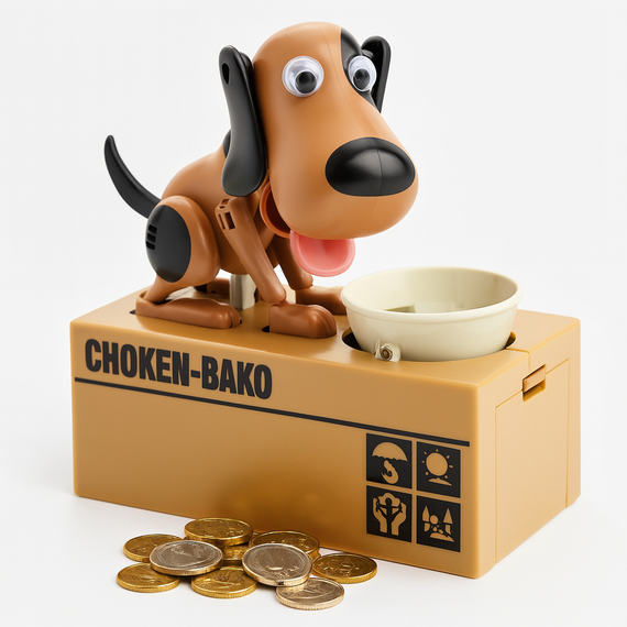 Інтерактивна скарбничка-собака My Dog Piggy Bank SN27, «голодний песик», що їсть монети, дитяча іграшка | Зображення 2