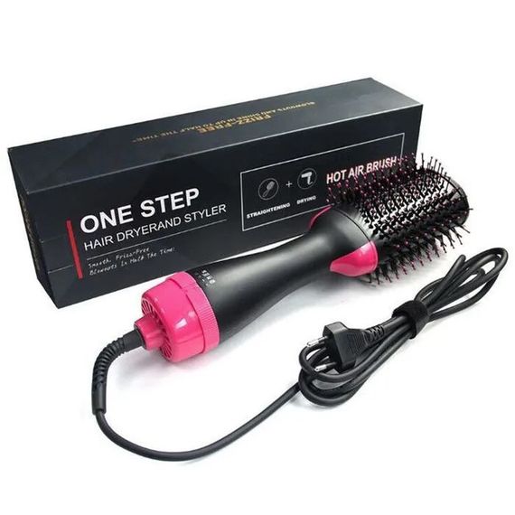 Щітка для волосся One step Hair Dryer 1000 Вт | Фен гребінець one step | Фен браш із обертанням | Фен для SJ-938 завивки волосся | Зображення 9