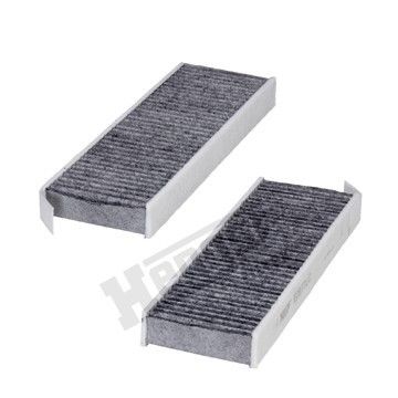 Фильтр салона угольный компл. Citroen Berlingo/Jumpy / Peugeot Expert/Partner 05-, Hengst, E2977LC-2,