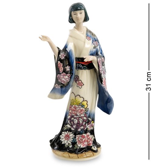 Порцелянова художня статуетка Geisha: Кіото Шовк, 31 см