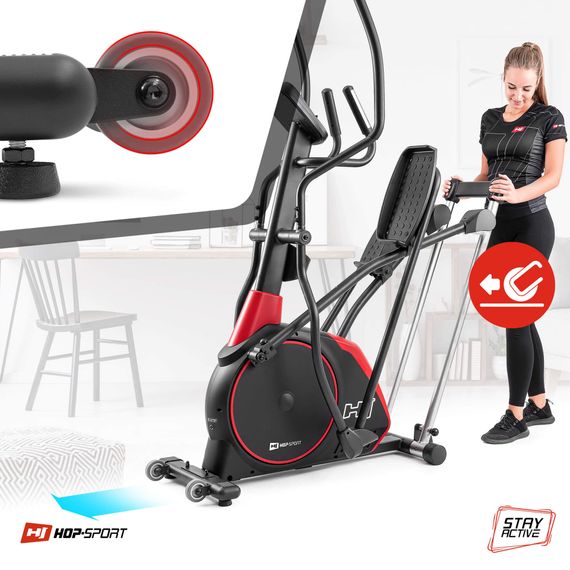 Орбитрек электромагнитный Hop-Sport HS-095CF Prizm черный | Зображення 3
