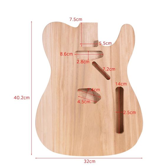 Корпус Muslady дека telecaster модель под fender электрогитара електрогитари | Зображення 1