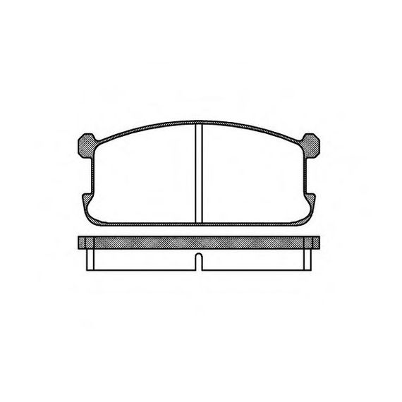 Тормозные колодки Bosch дисковые передние MITSUBISHI Colt/Galant/Lancer -92 0986469550 | Зображення 1